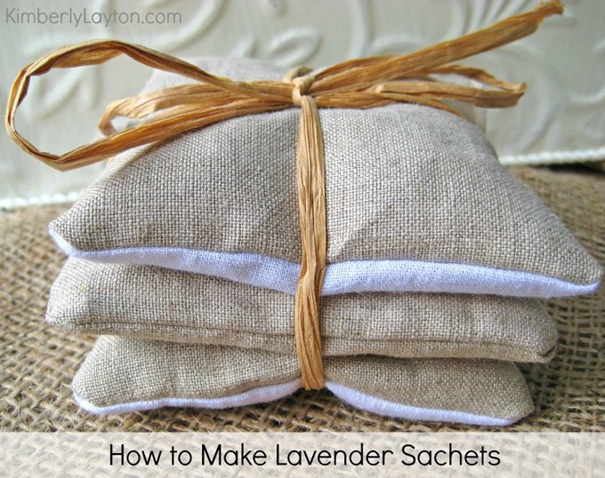 Learning how to make lavender sachets by Kimberly Layton