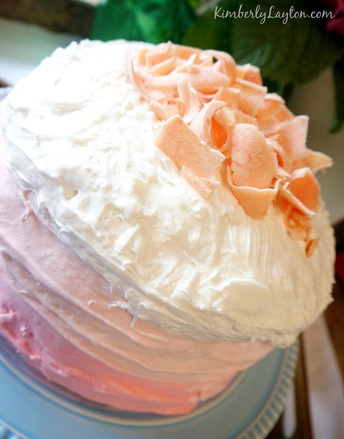 Pink Layered Cake by Kimberly Layton