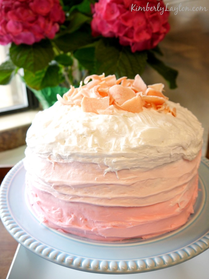 Pink Layered Cake on KimberlyLayton.com